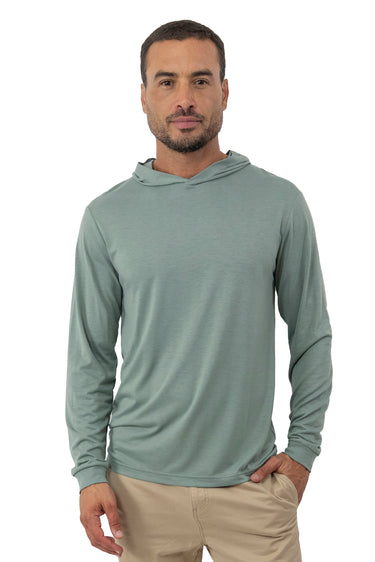 Blueline Men's Palmer Long Sleeve Sun Hoodie in Sage