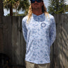 Blueline OG Circle UV Sun Hoodie – Heather Blue Camo