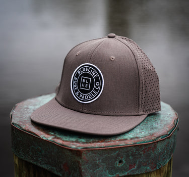 Blueline OG Tech Hat in charcoal featuring the embroidered OG logo and performance snapback design.