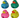 Blueline rubber ducky vintage circle logo multi color coastal gift accessory.