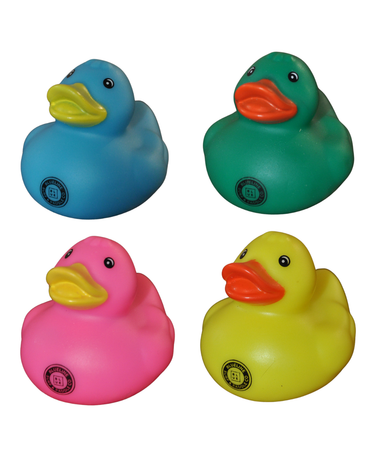 Blueline rubber ducky vintage circle logo multi color coastal gift accessory.