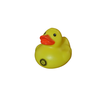 yellow Blueline rubber ducky vintage circle logo coastal gift item