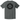 Back of the Blueline Vintage Circle T-Shirt in pepper featuring the Vintage Circle logo in black inspired by the coastal lifestyle of Jupiter, Florida.