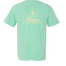 Back of the Comfort Colors Triangle Lighthouse T-Shirt in Island Reef.