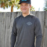 Men’s Diamond Ghostlite Tech Hoody Charcoal with lightweight UPF performance fabric in Jupiter Florida