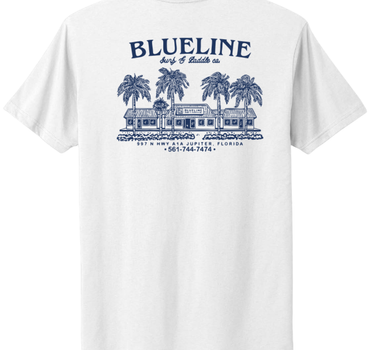 Blueline Jupiter Shop T-Shirt – Washed White
