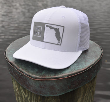 Florida Box Hat White / White / Grey  Patch HC SC