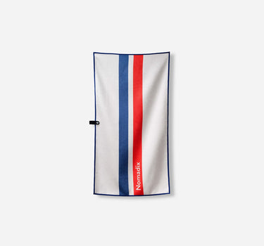 Fitness Towel: Rally White Red and Blue