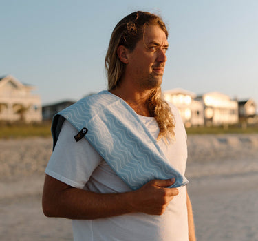 Fitness Towel: Regenerative Pale Blue