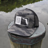 Florida Box Performance Hat in digital camo featuring the signature Florida Box patch and lightweight UV Lite performance construction.