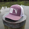 Florida Box performance hat in fig colorway