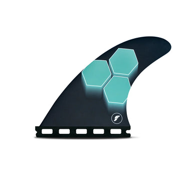 Futures AM1 Honeycomb Thruster Medium center fin in blue