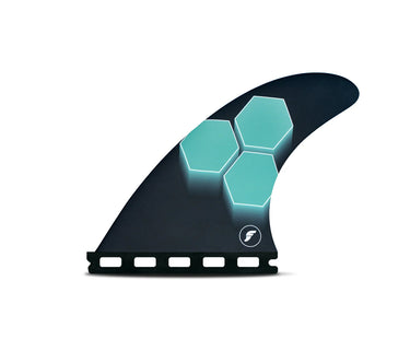 Futures AM1 Honeycomb Thruster Medium center fin in blue