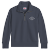 Hampton 1/4 Zip Indigo heavyweight French terry sweatshirt by Blueline Surf & Paddle in Jupiter Florida