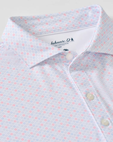 Johnnie-O x Blueline Pip Floral Performance Polo in Kona