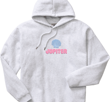 Jupiter Shells Women's Hoodie in Athletic Heather, view 2