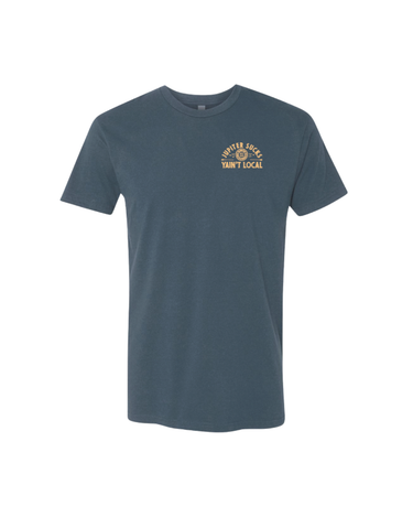 Jupiter Sucks Don’t Move Here t-shirt back graphic featuring Jupiter Lighthouse design in Jupiter Florida