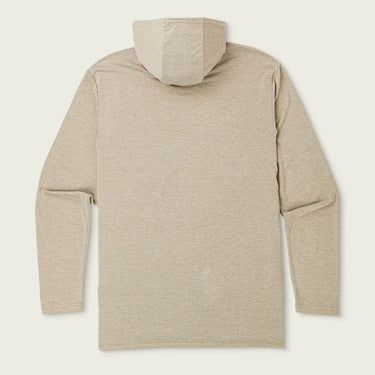 Marsh Wear Blueline hooded sun shirt coriander heather back view lightweight performance hoodie