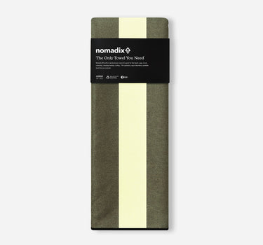 Original Towel: Cabana Stripe Bush Green