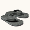 OluKai Tuahine men's leather sandal in Stone