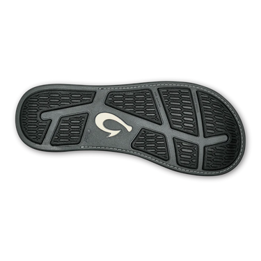 OluKai Tuahine men's leather sandal in Stone, view 4