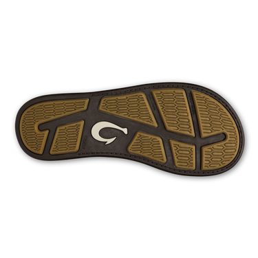 Wet Grip Rubber outsole on the OluKai Tuahine sandal designed for dependable traction on wet and dry surfaces.