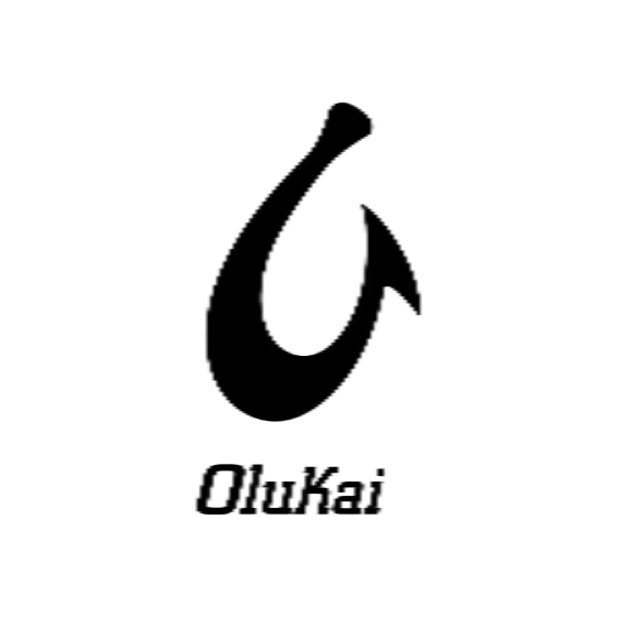 Black Olukai logo on a white background