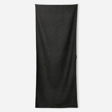 Black towel on a white background