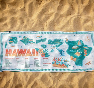 Original Towel: Hawaii Map
