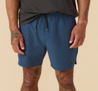 Outerknown stretch volley shorts blue men’s swim trunks lightweight quick dry