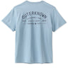 Outerknown industrial logo t shirt blue men’s organic cotton tee back graphic