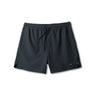 Outerknown stretch volley shorts black flat lay lightweight swim trunks