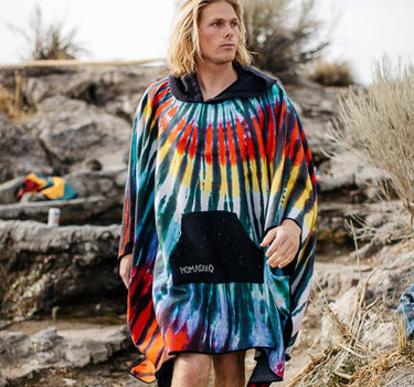 Poncho Towel: Tie-Dye Multi