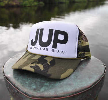JUP Foam Trucker Hat – Camo / Black from Blueline Surf and Paddle in Jupiter Florida