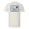 Blueline Rectangle Palm1 T-shirt natural color coastal graphic tee from surf shop in Jupiter Florida