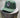 Forest green Skully UV Lite performance rope hat from Blueline Surf & Paddle Co. featuring custom skull artwork and lightweight breathable design inspired by the Jupiter Florida coastal lifestyle.