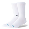 Stance Icon Crew Socks in White and Black