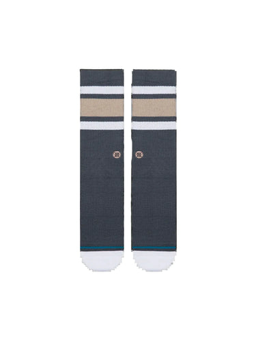 Stance Signature Boyd crew socks showing classic striped design