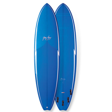 Surftech Little Darlin shortboard surfboard in blue colorway