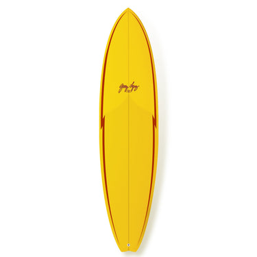 Surftech Little Darlin shortboard yellow colorway