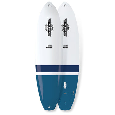 Bottom view of Surftech Mini Mega Magic Tuflite shortboard