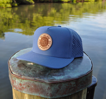 Blueline OG Leather Patch Trucker Hat – Deep Blue