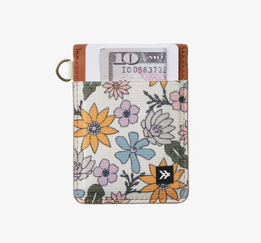 Mountain Flowers - Vertical Leather Wallet