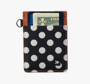 Polka Dot - Vertical Leather Wallet