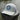 Vintage Circle Patch hat in ocean mist and white