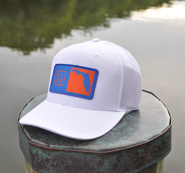 Florida Box UV Lite Hat White / Royal / Orange (Gators) HC SC