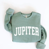 Women's Jupiter Florida Crewneck Sweatshirt in Dark Heather Sage, additional view