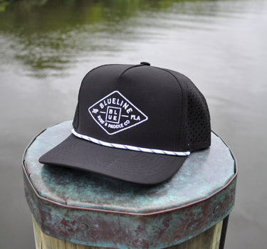 Youth diamond logo hat black coastal kids hat from surf shop in Jupiter Florida