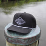 Youth diamond logo hat black coastal kids hat from surf shop in Jupiter Florida