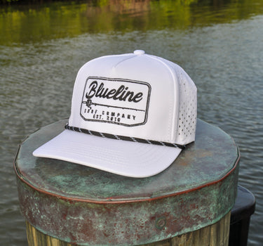 Youth rod and reel hat white coastal kids fishing hat from surf shop in Jupiter Florida